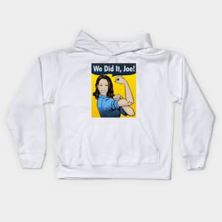 Kamala Harris We Did It, Joe! Kids Hoodie